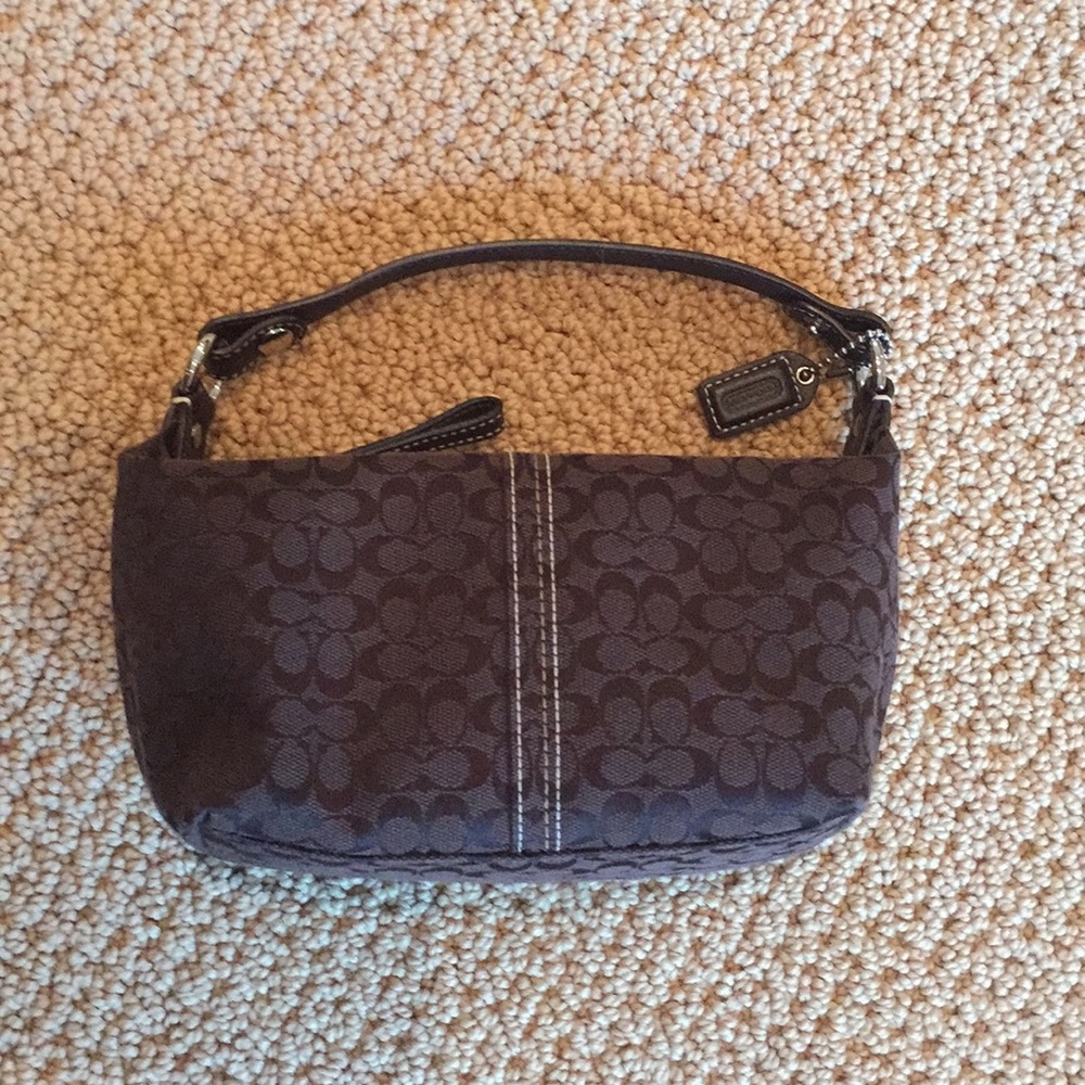 Coach brown mini bag like new!